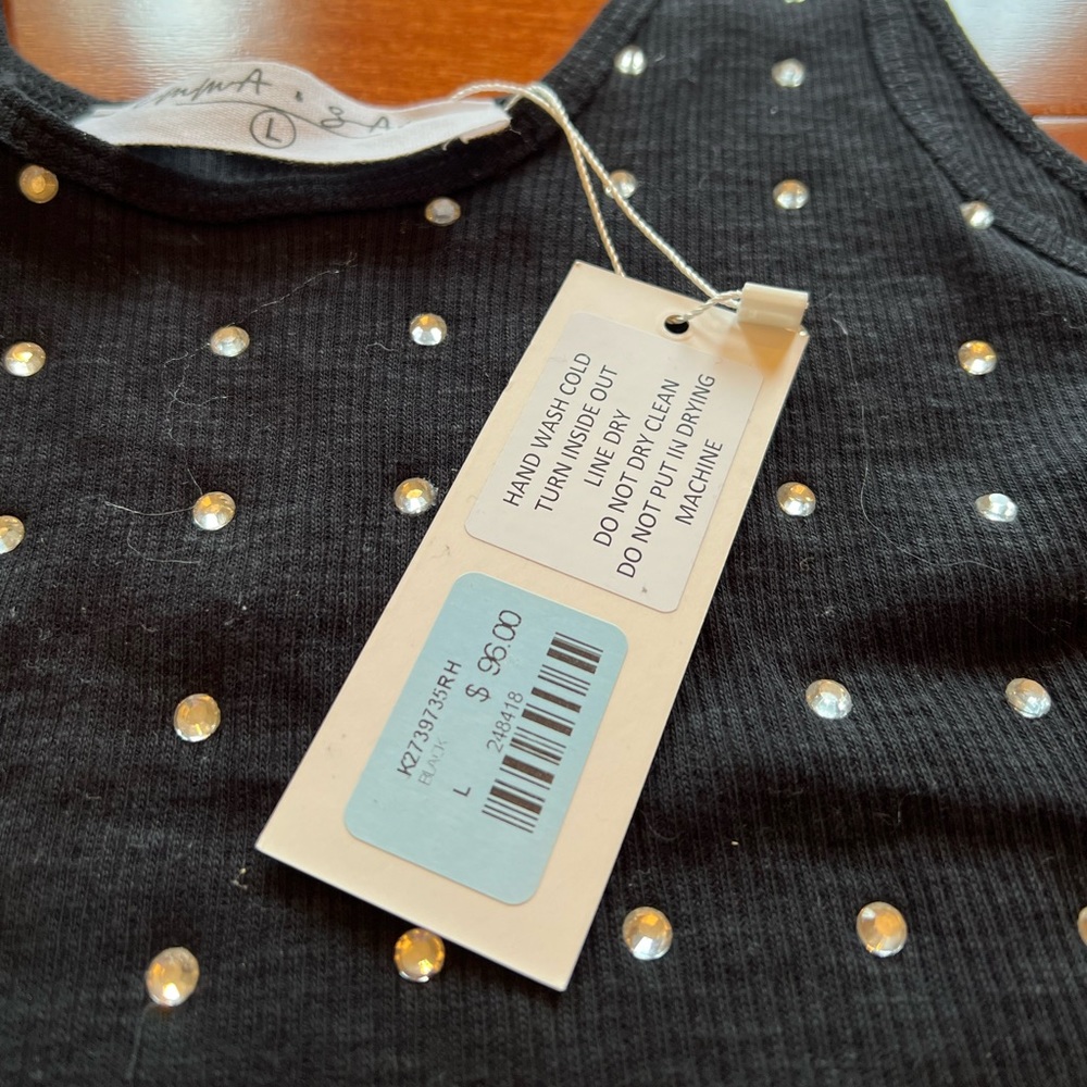 Lf Emma & Sam Rhinestone Tank Top NWT - Picture 3 of 3